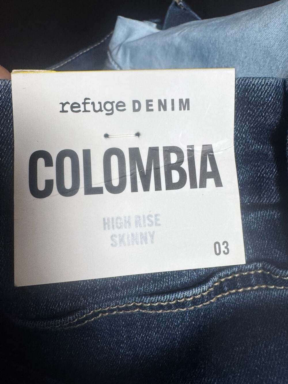 Refuge Denim Colombia High Rise Stretch Jeans Size 03 - Picture 8 of 10